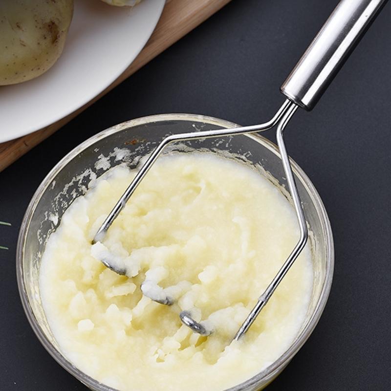 Reliable Stainless Steel Potato Masher Food Crusher For Smooth Consistencies In Mashed Potatoes And Purees Dishwasher
