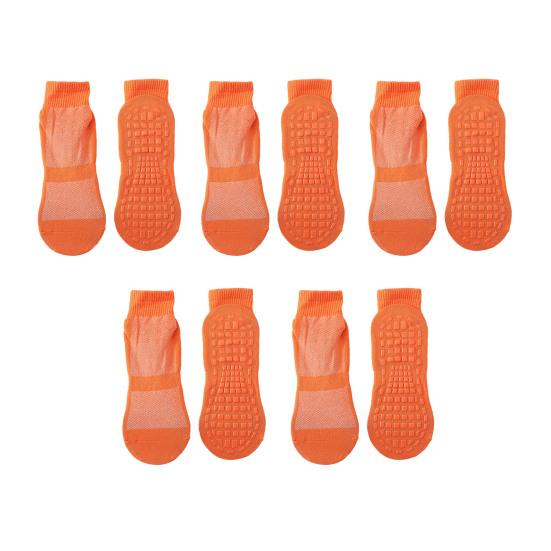 5 párů Dospělých Masážních Ponožek Protiskluzové Bavlněné Trampolínové Ponožky Prodyšné Elastické Krátké Ponožky na Jógu Sportovní Podlahové Ponožky
