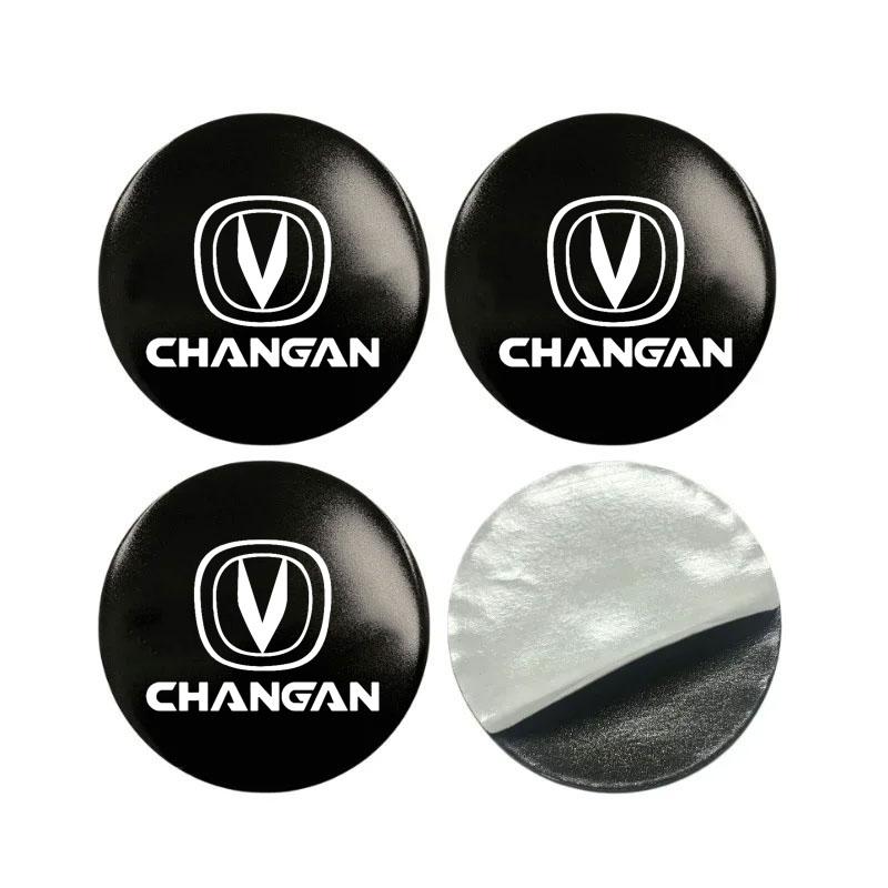 

4pcs Car hub cover logo sticker For Changan CX70 CS55 CS75 Plus CS35 CS95 Filter Bunper CS15 Alsvin Eado CX20 car Accessories 55mm