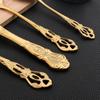 16Pcs Cutlery Sets Vintage Stainless Steel Tableware Dinner Knife Fork Dessert Spoon Dinnerware Set Kitchen Flatware