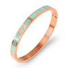 Vintage Roman Letter Bangles & Bracelets for Women Black Gold Numeral Color Charm Cuff Bangles Stainless Steel Jewelry