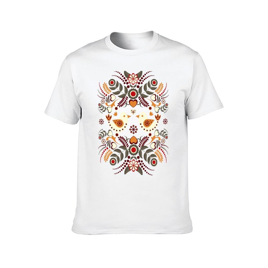 Swedish Shirt Man T T-Shirt Man T Folk Shirts Abstract Heavy Cotton Funny