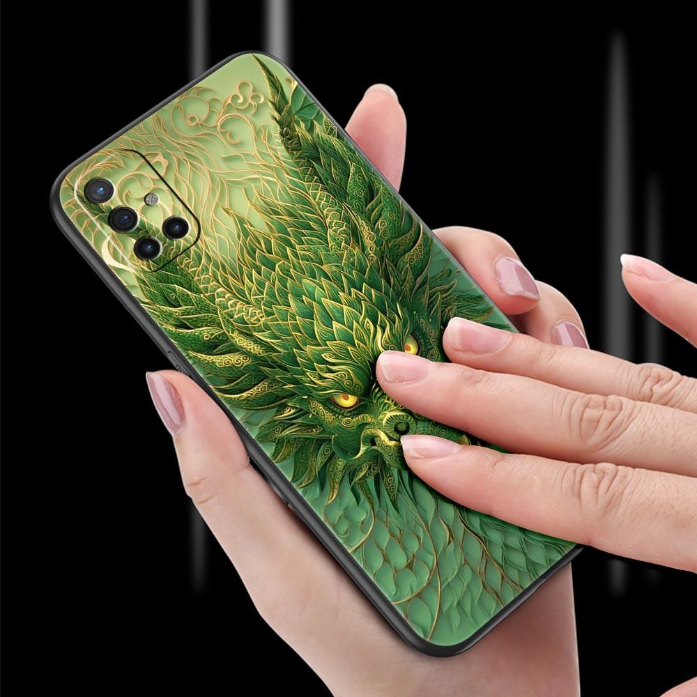 Phone Case For Oneplus 13R 13 12 10T 11 R10 Nord N100 N200 N10 9 9R CE 2 3 Z Pro Lite Soft TPU Chinoiserie Loong Flower Dragon