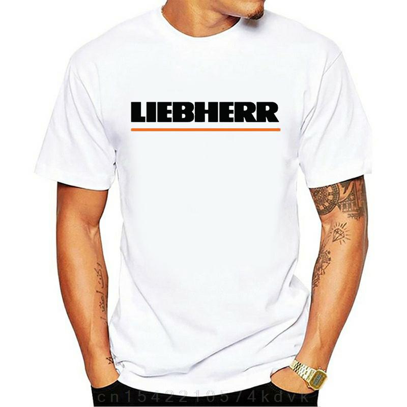 Liebherr Baufahrzeug Kran Schwarzes T-Shirt Unisex