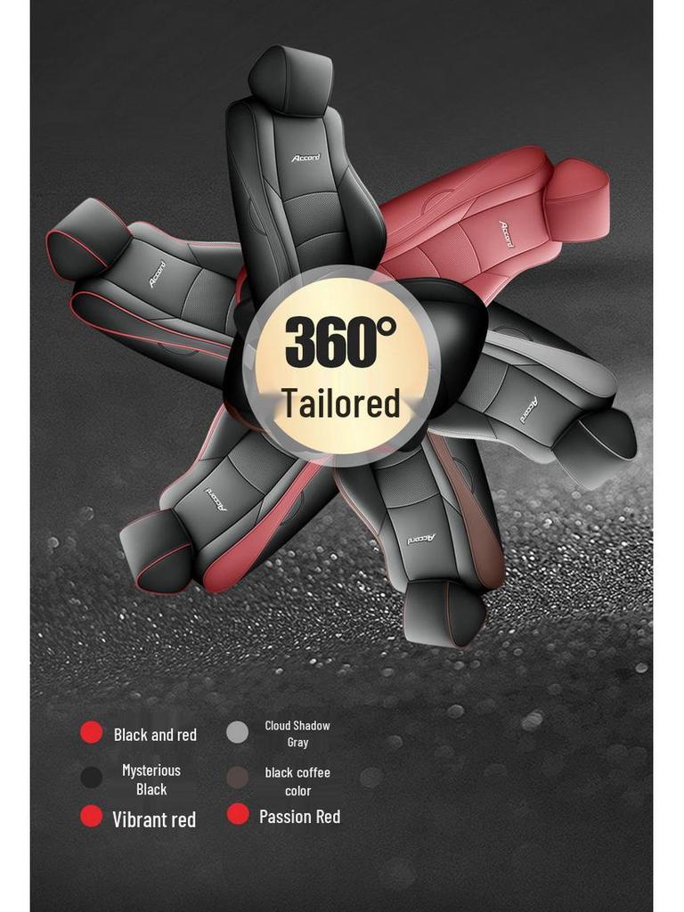 Accord Tenth Gen Leather Seat Cushion - Universal Fit, Four Seasons, Five-Seat.