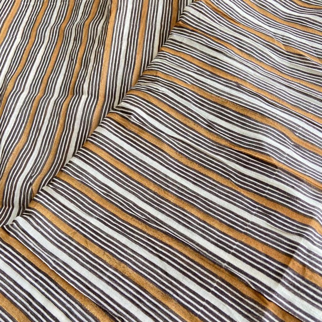 Used 100% Cotton Imported Large Stole Shawl UV/Brown