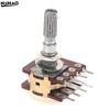 RK16 Doppelpotentiometer B100K 2 Stück 25MM Langer Schaft Für Audio-Tonregelung Ersatzteile