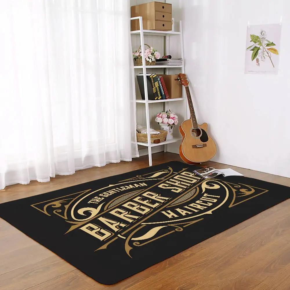 Barber Shop Sign Floor Mat Living Room Rug For Bedroom Welcome Mat Outdoor Rug