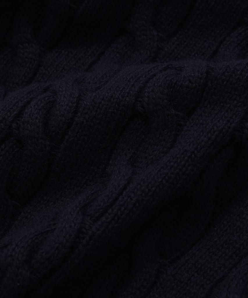 Covernat Woman Cable Knit Vest Navy