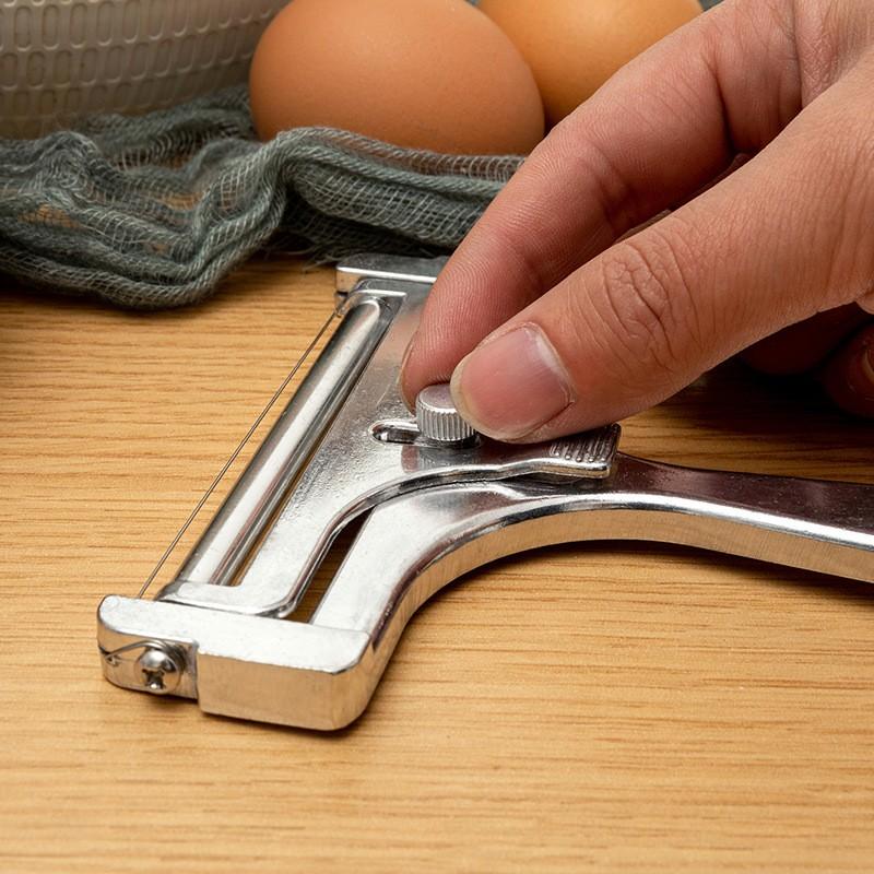Aluminum Alloy Cheese Slicer with Wire Adjustable Thickness Cheese Butter Cutter for Soft and Semi-Hard Cheeses Kitchen Gadgets