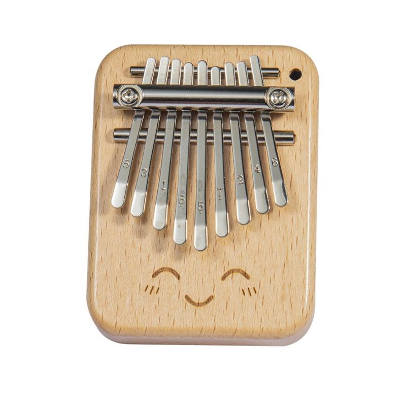 

Small Wooden Thumb Piano 9-Key Steel Mini Kalimba Musical Instrument For Kids Adults Beginner Daily And Travel Relaxing 1