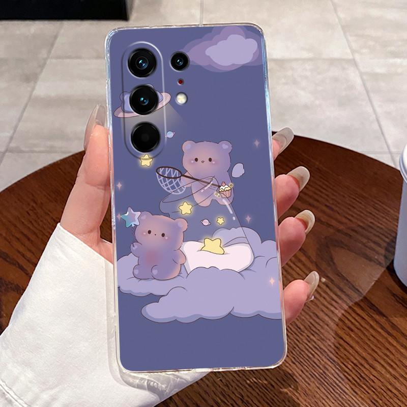Jelly Casing For Tecno Camon 50 Pro 4G Capa Clear Silicone Soft TPU Back Cover Cute Cat Rabbit Heart Protective Case Funda Coque