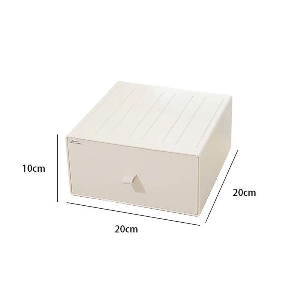 Stackable Cosmetic Storage Box Plastic Makeup Storage Container Stationery Storage Box  Office