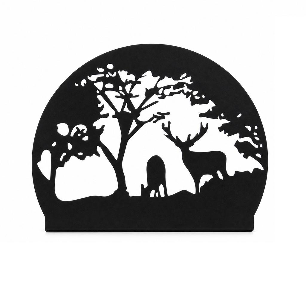 Metal Candle Holder Home Decoration European Style Simple Iron Art Candle Stand Deer Silhouette Night Atmosphere Prop Decoration