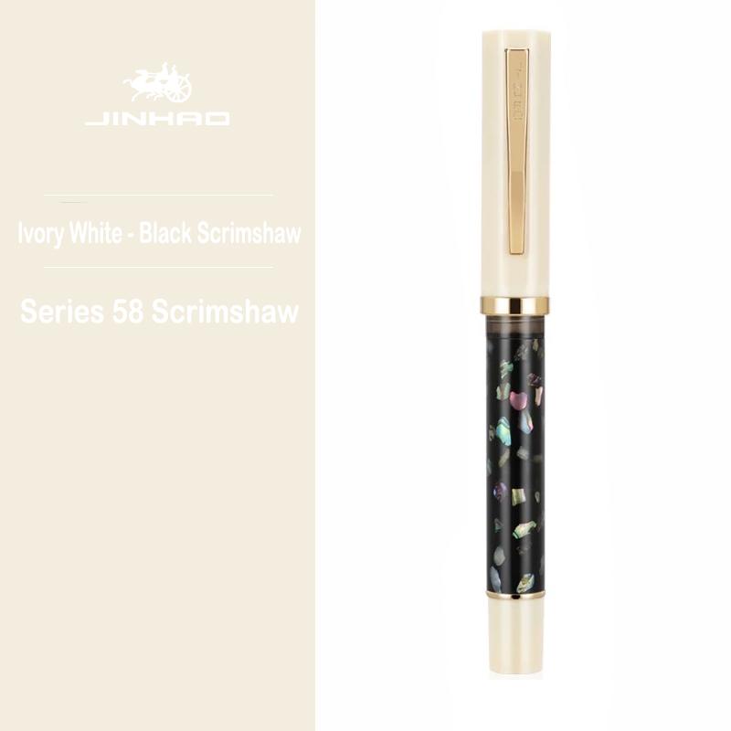 JINHAO 58D Fountain Pen 6 Colors F EF Nib Ink Pen Writing Calligraphy Pen PK HONGDIAN MAJOHN Stationery School Office Supplies