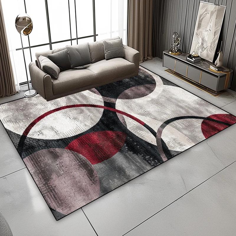 Nordic Abstract Art Luxury Carpets Living Room Geometric Home Decoration Washable Soft Rugs Sofa Area Bedroom Non Slip Floor Mat