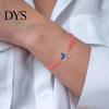 Gevlochten Touw Polssieraad Amerikaanse Onafhankelijkheidsdag Armband Vierde Juli USA Letter Hanger Verenigde Staten Vlag Armband Vorm Verstelbaar Trekkoord