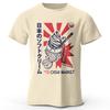 Foodie Print T-Shirt Soft Breathable Round Neck Short Sleeve Tee Unisex Cute Cultural Style Shirt