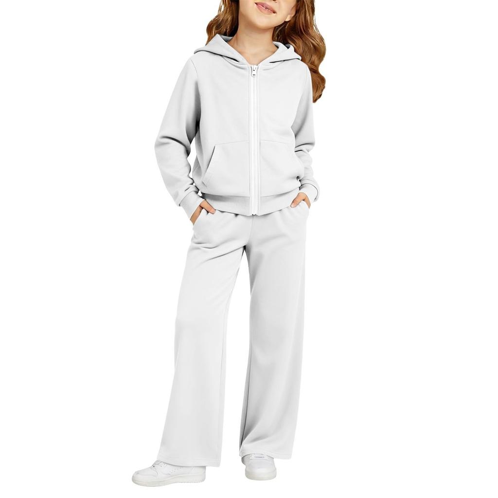 Kids Boys and Girls Hoodie Sweatshirt Set with Pants for Casual Sportswear