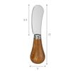 Stainless Steel & Wood Butter Knife 3-Piece Set (Butter Knife, (Blade) Knife, and Even a Fork)