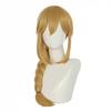 Premium Synthetic Applejack Wigs for Women Blonde Color Long Straight Hair Braided Wig with Bangs Pony Applejack Cosplay Costume