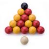 Set of 16 Billiard Balls - 57 Mm Resin - English Billiards - 8 Ball Pool - B088