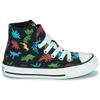 Converse Chuck Taylor All Star Shock Absorbing Durable High Top Canvas Shoes Kids Sneakers Black Green A01666C