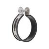10cm/11cm RoundStainless Steel & Carbon Finer Motorcycle Exhaust Clamp Muffler Supporting Bracket Mount Clamp Strap