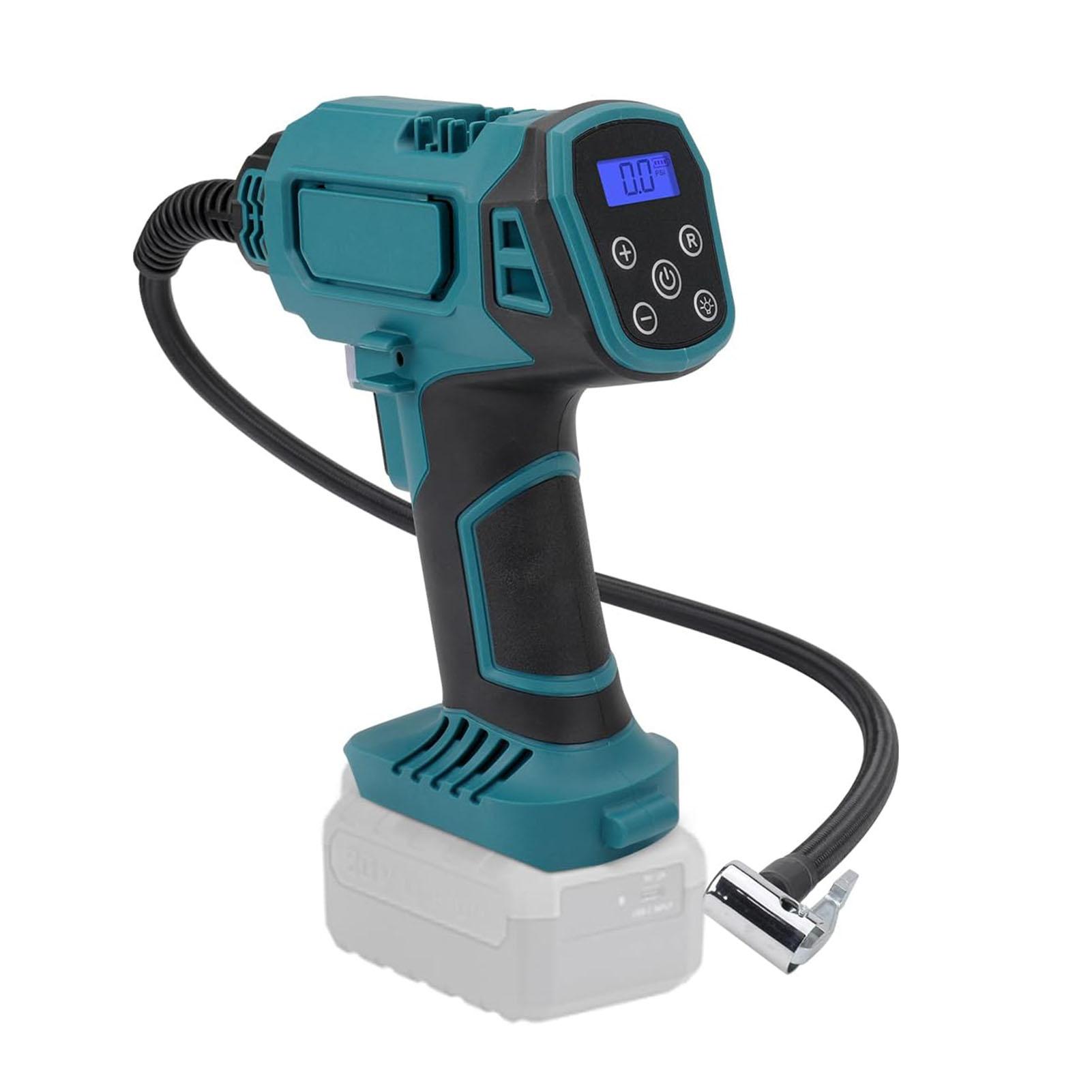 

Автомобильный воздушный насос 120 фунтов на кв. дюйм с цифровым дисплеем, многофункциональный беспроводной портативный насос для шин для BL1820 BL1830 BL1840 BL1850 BL1860