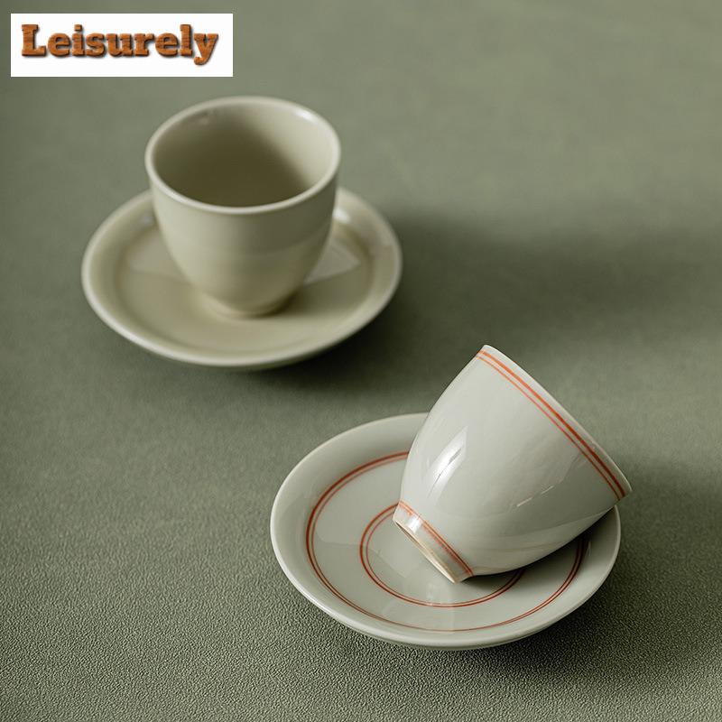 45ml Beixitang Eisglasur Keramische Teetasse Klein Einzelne Meistertasse Chinesische Teeschale mit Untertasse Set Persönlicher Chazhan Geschenkbox