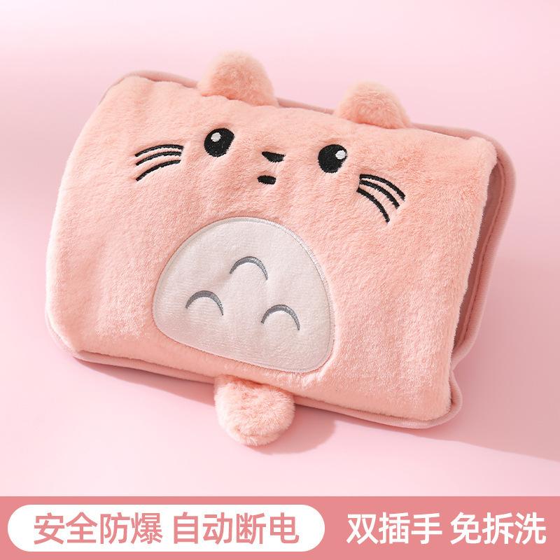 Cat Cute Hot Water Bottle Soft Comfortable Rechargeable Hand Warmer Practical Home Furnishings Must-Have For Autumn And Winter