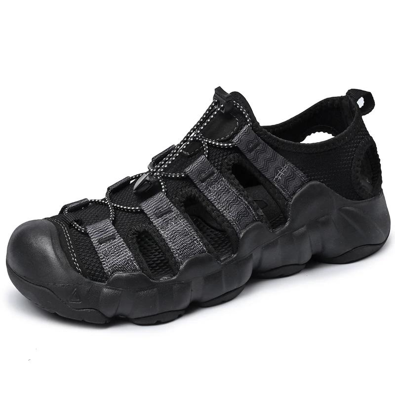 Schnelltrocknende Wading Aqua Sandalen Original Herren Atmungsaktive Ausgehöhlte Schuhe Neu Rutschfest Herren Sommer Sneakers