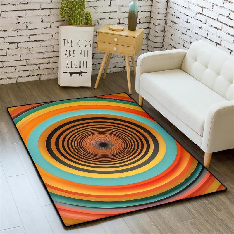 Visual Creative 3D Pattern Carpet for Home Living Room Bedroom Sofa Doormat Decor Large Area Rug Non-slip Floor Mat Very Fashion