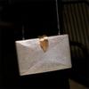Pochette da sera minimalista in PU e Metallo a Foglia con Tasca per Telefono per Feste Formali