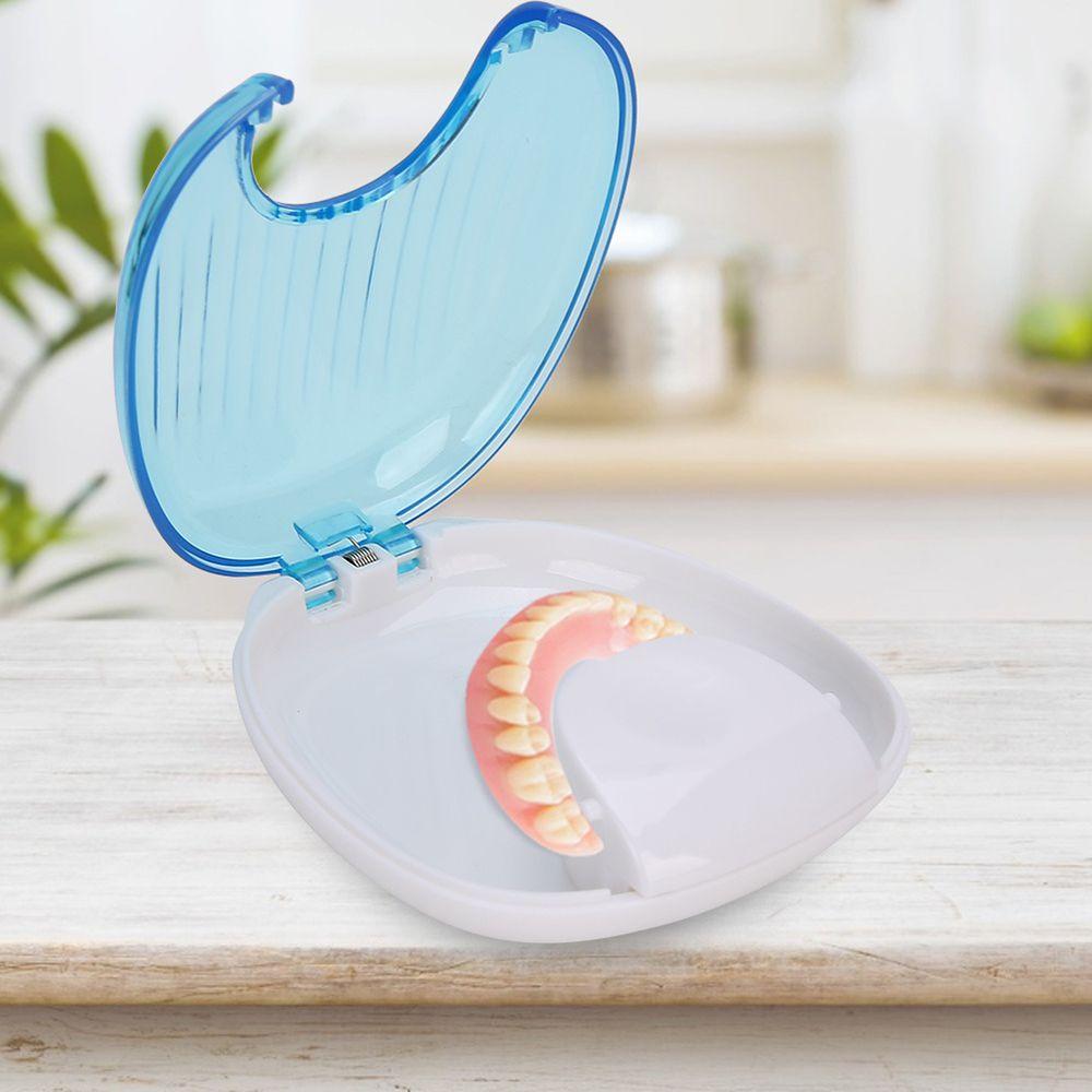 Outdoor Storage Container Portable Invisible Braces Case False Teeth Box Denture Storage Case Orthodontic Dental Retainer Box