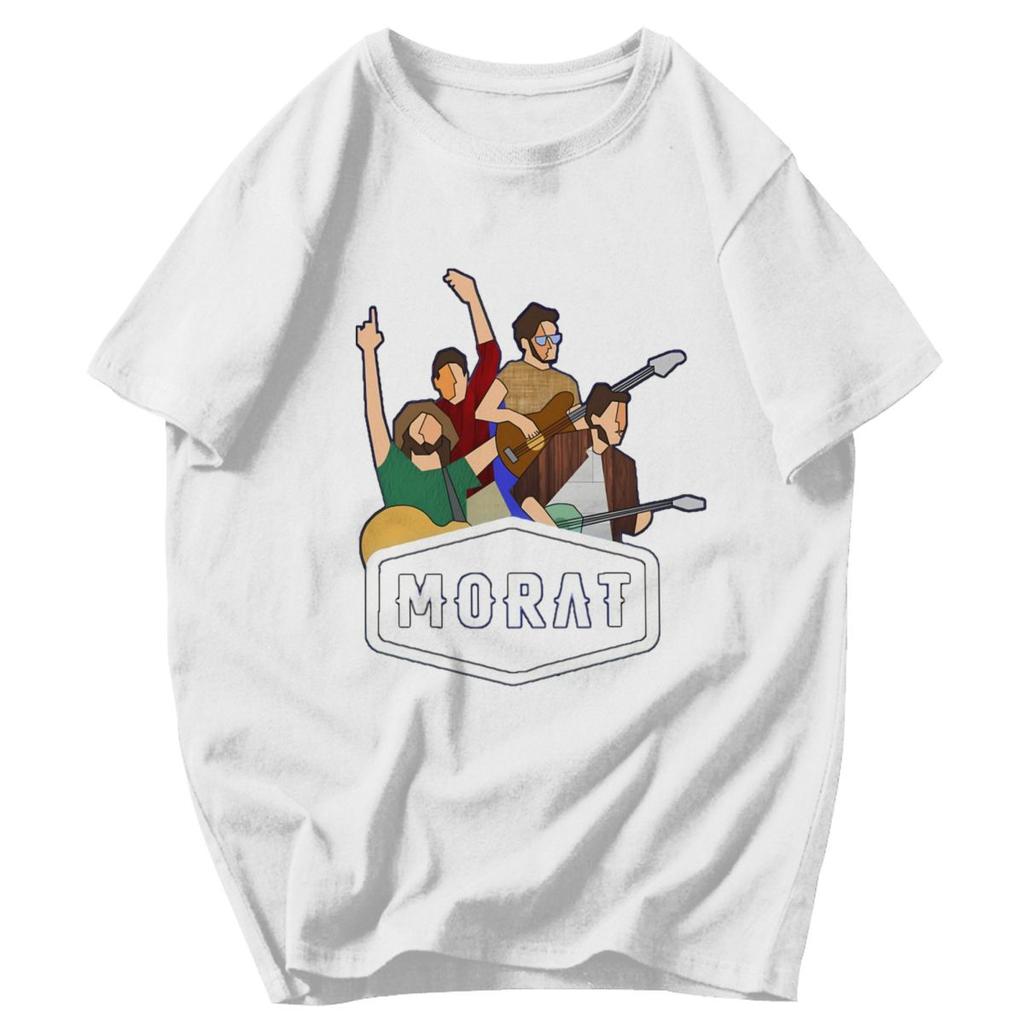 Men T Shirt Rock Band Morat Album Vintage Gifts Y2K Graphic Anime Unisex Clothes T Shirts