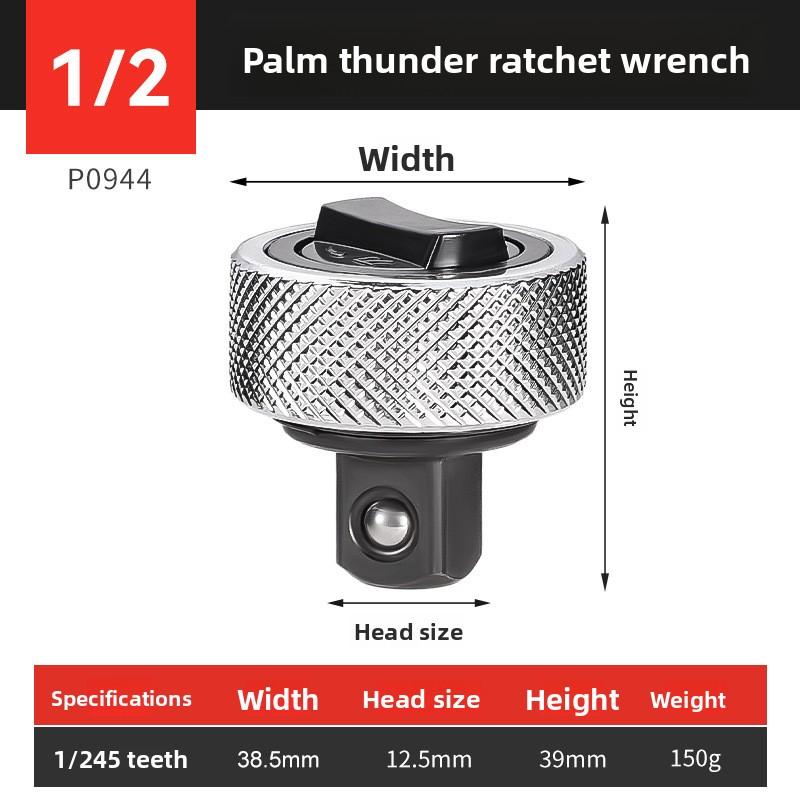 Mini Ratchet Wrench 1/4" 3/8" 1/2" Drive Small Quick Socket Portable Whole Steel Palm Finger Reversible Two-way Square Tool