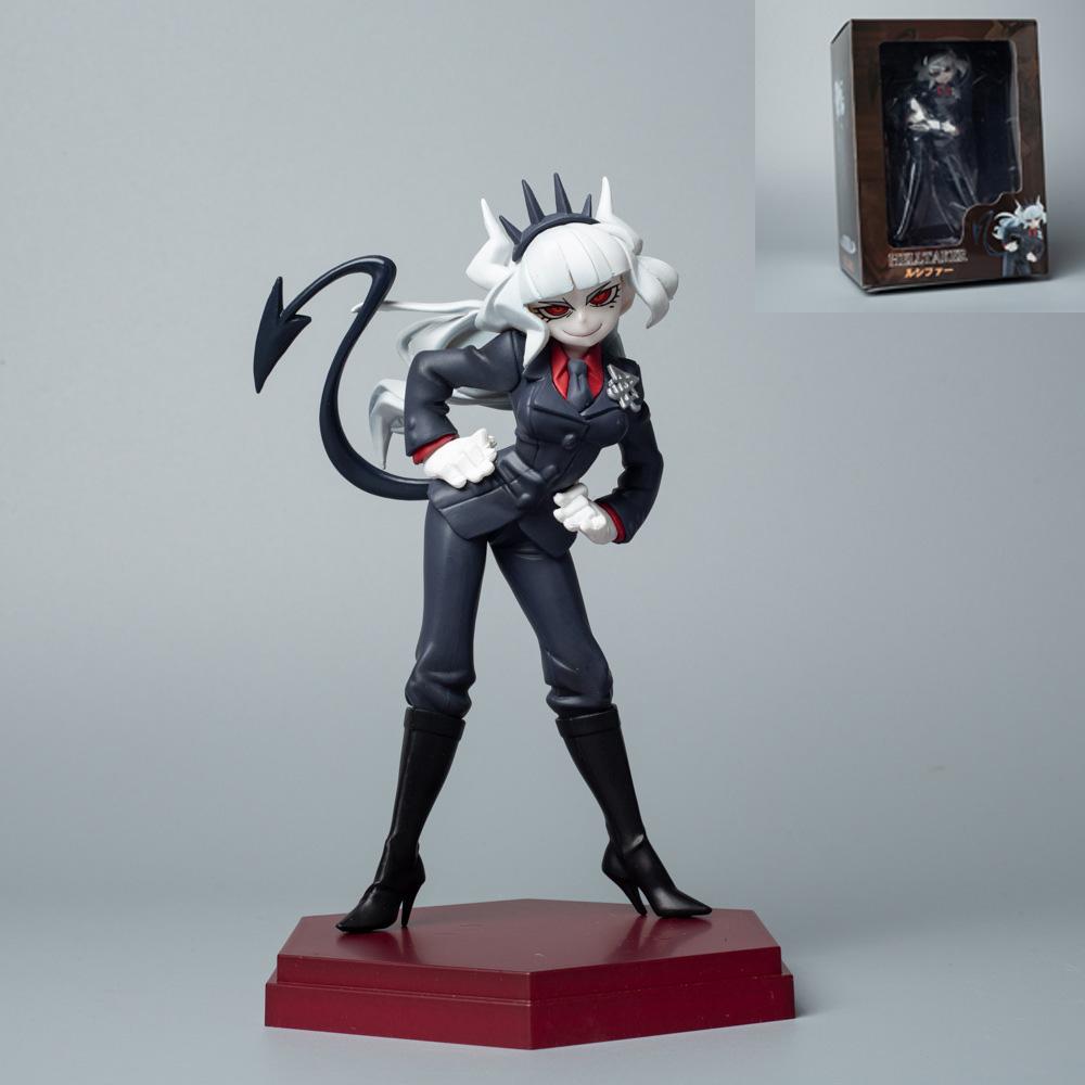 2025 18cm Helltaker Lucifer Icke-skala Plast Anime Figur Actionfigur Leksaker Docka Samling Julklapp Med Låda