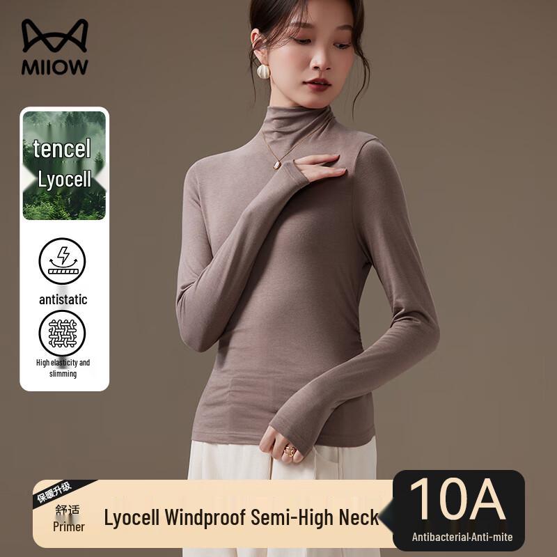Mao Ren Damen Rollkragen Langarm Basisschicht Oberteil