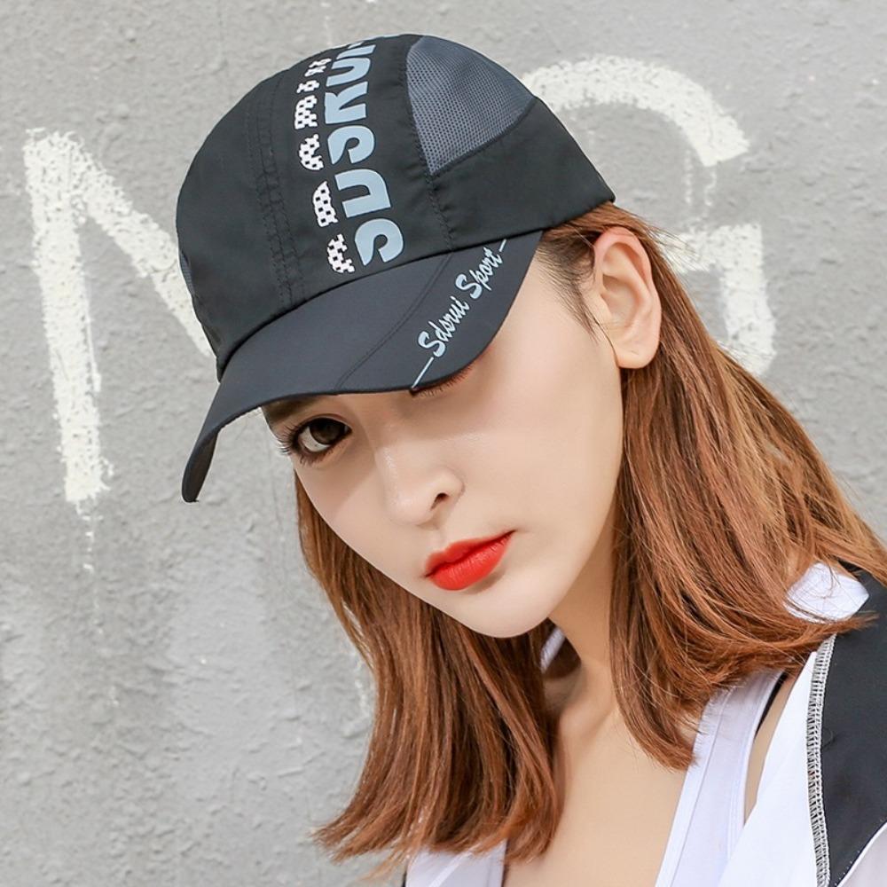 Wide Brim Sun Visor Hat Adjustable Peaked Cap Fashion Sunscreen Cap  Summer