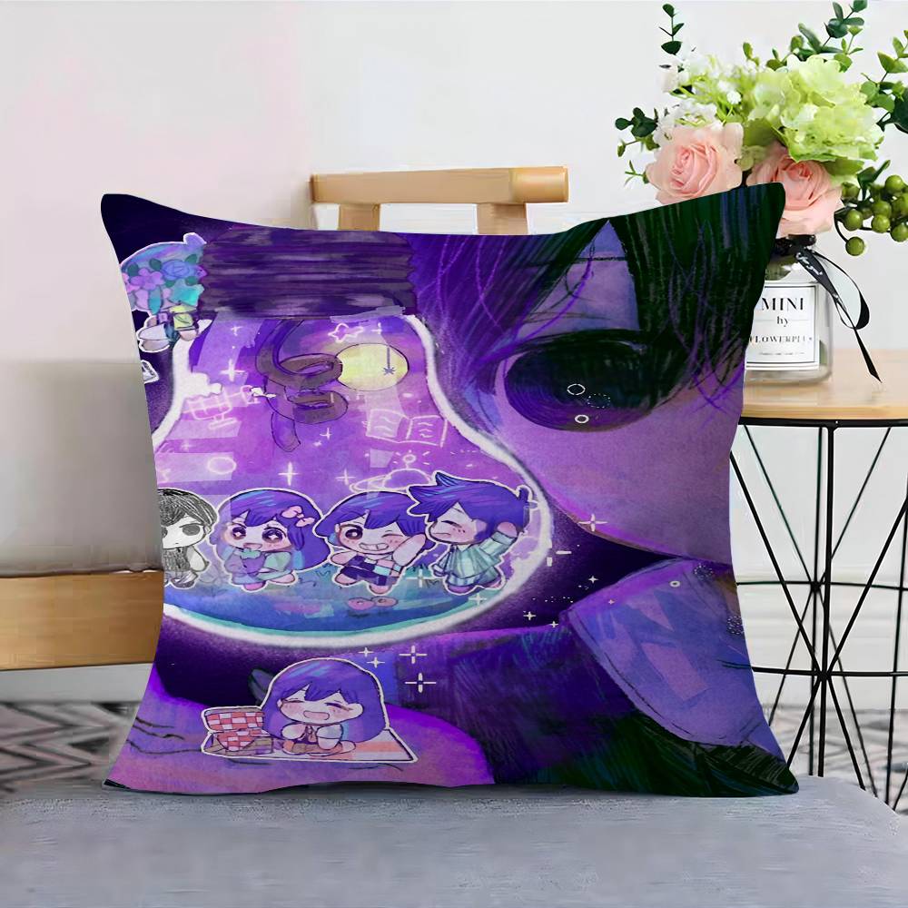 Anime Game Omori Pillow Cushion Cover Pillowcase Living Room Sofa Home Decor Customized