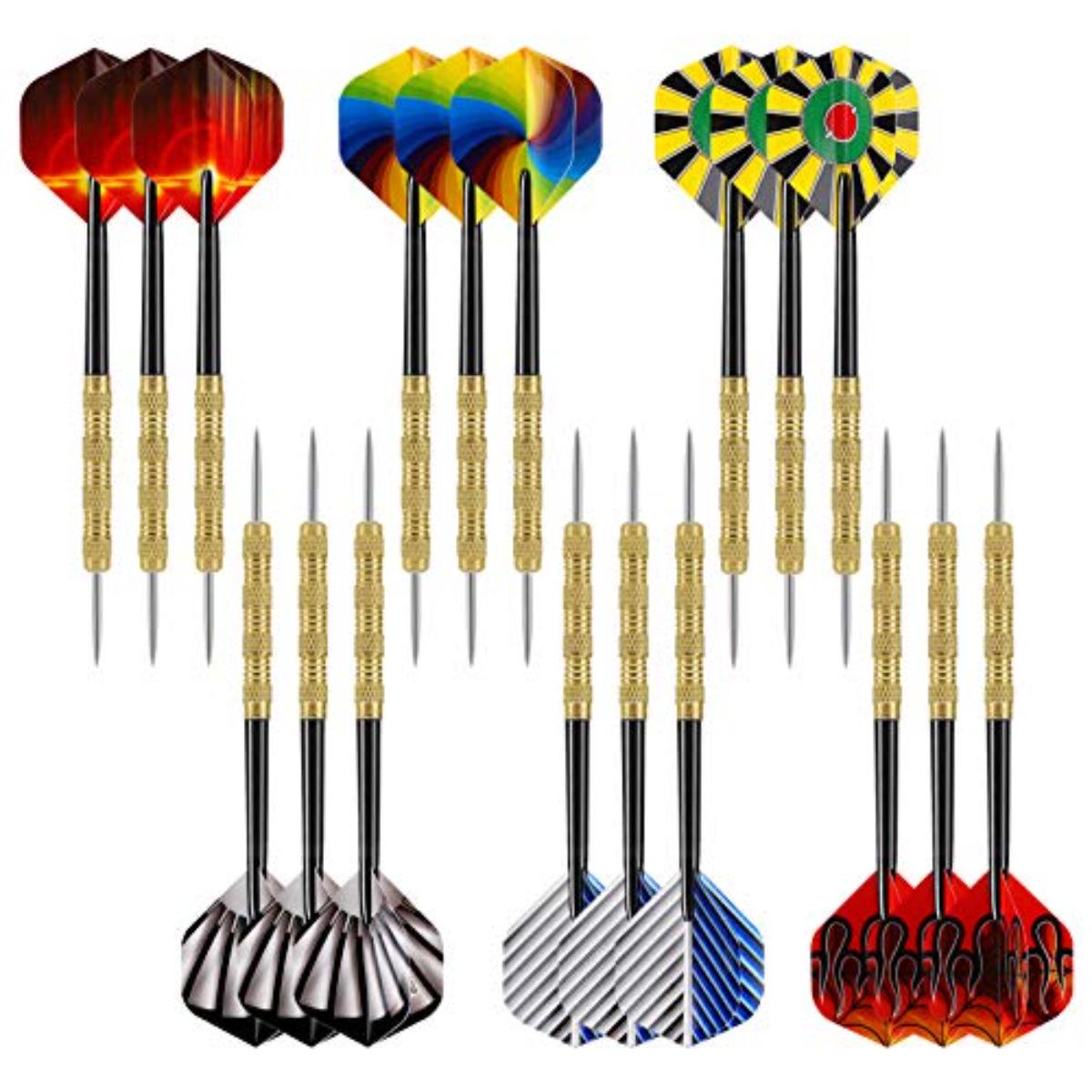 In Stock: 18-Piece Iron-Plated Copper Darts Needles Set, Total Length 152mm