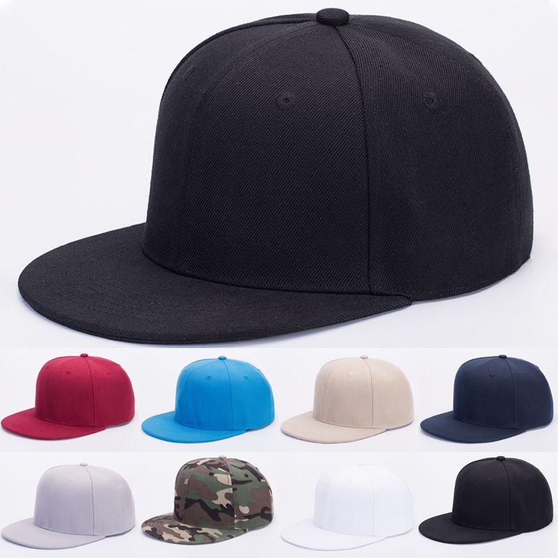 Classic Solid Plain Snapback Hat With Adjustable Fit For Men And Women
