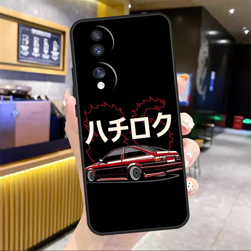 Japan JDM Sports Car Comic For Honor Magic 8 7 6 5 Lite Case For Honor 200 400 Pro 50 70 90 X8c X8b X9a X9b X9c Win RT