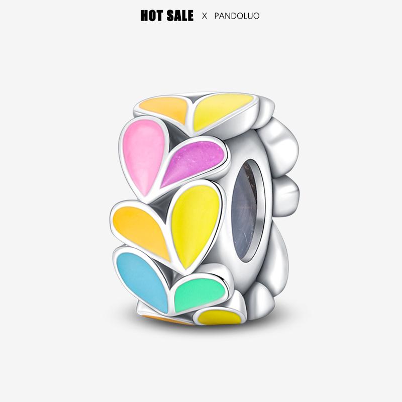 

New In Color Zircon Angle Round Clip Bead Fit Pandach Original Bracelet Women Copper Safety Chain Jewelry Gift