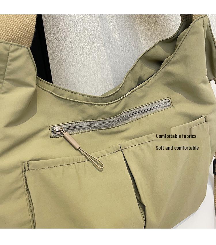 Autumn Women's High-End Large Capacity Tote & Crossbody Pleated Handbag