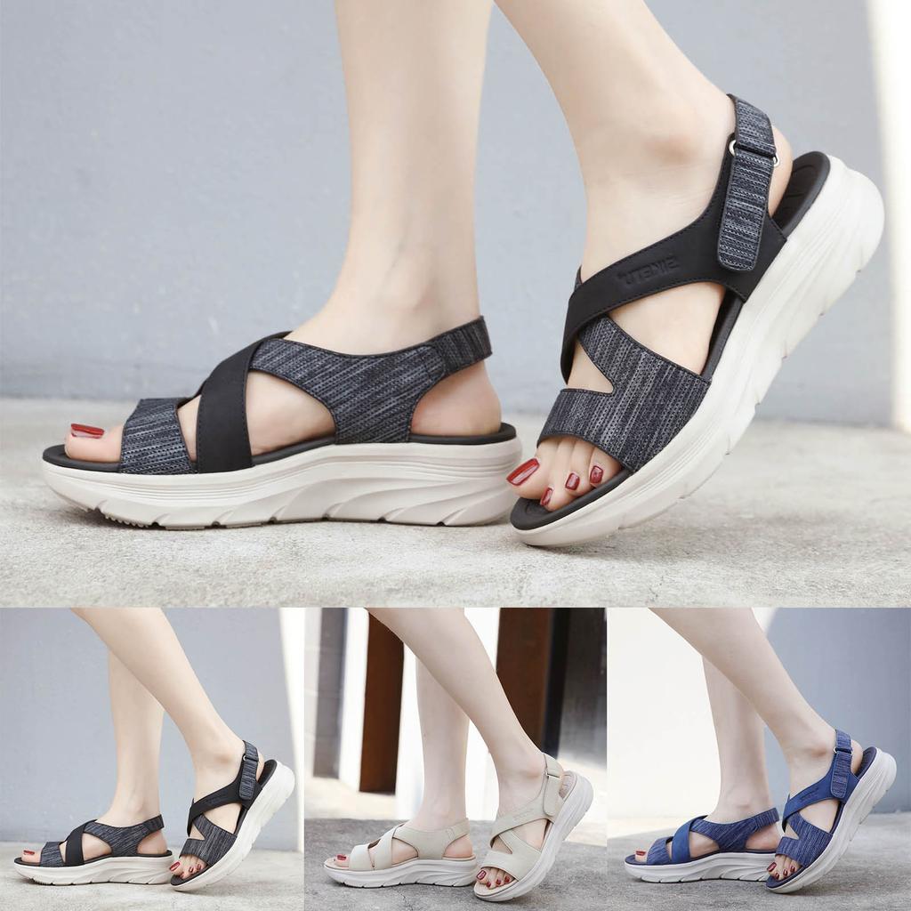 Sports Sandals For Womens Casual Sport Comfortable Thick Sole Large Size Sandal Women'S Shoes Summer Sweat Shoe Sandalias Mujer