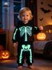 26letý Přeshraniční Dětský Skeleťák Mikina Set - Svítící Halloween 2dílný na Podzim/Zimu