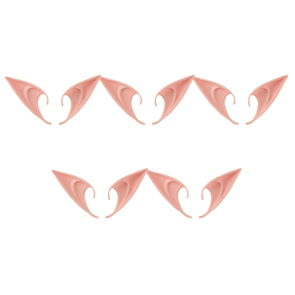 1-20Pairs Cosplay Latex Fairy Angel Elf Ears Halloween Masquerade Party Costumes Halloween Christmas Party Decor Supplies Props