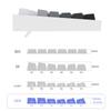 135 Key PBT Backlit Keycaps Gradients Green Keycaps Set Keycaps Double Shot OEM Profile Keycaps for Mechanical Keyboard